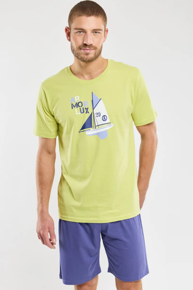 Pyjama short - coton léger | Banana/Skipper