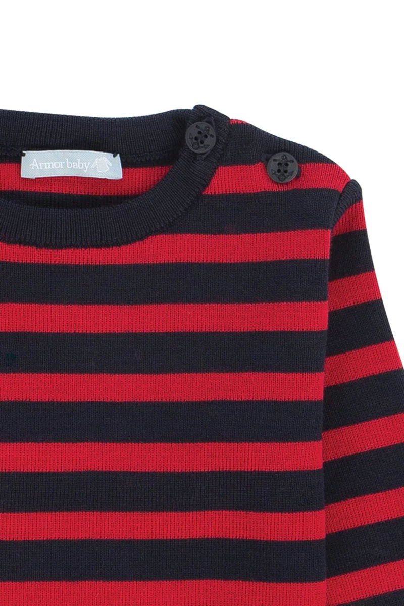 Pull marin rayé