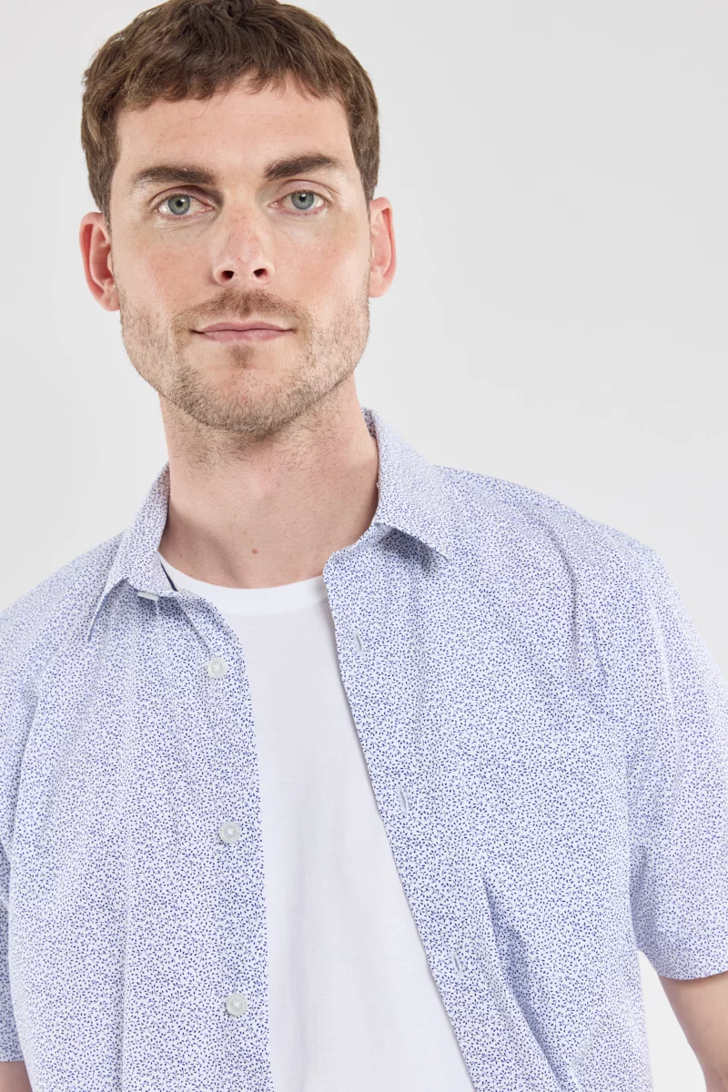 Chemise manches courtes - coton | Imprimé branches