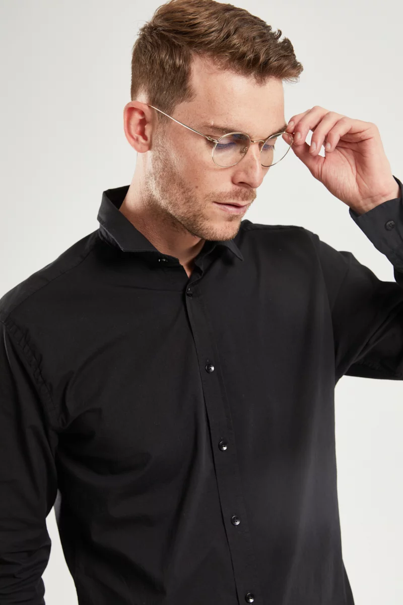 Chemise unie - coupe ajustée