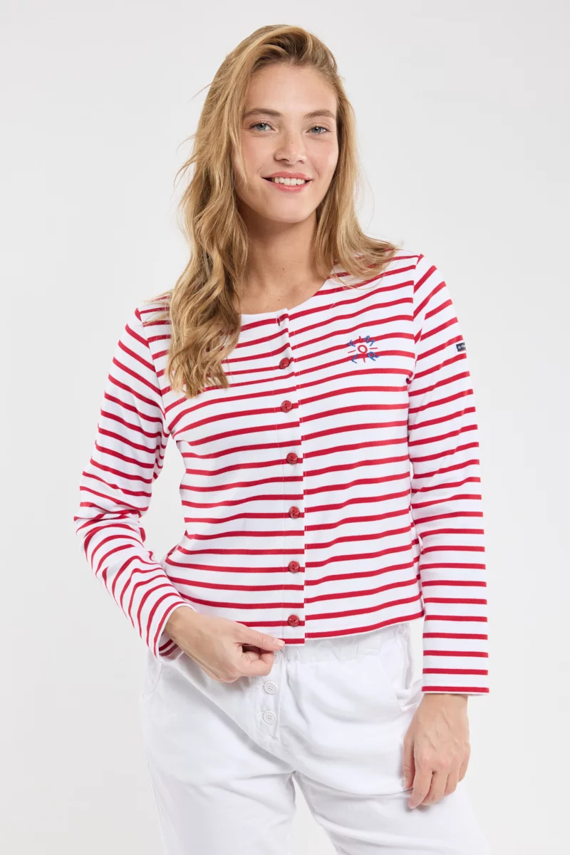 Cardigan rayé - Femme