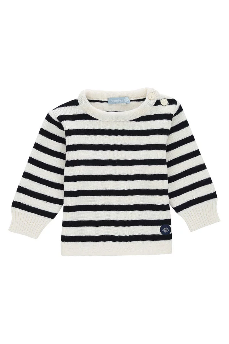 Pull marin rayé