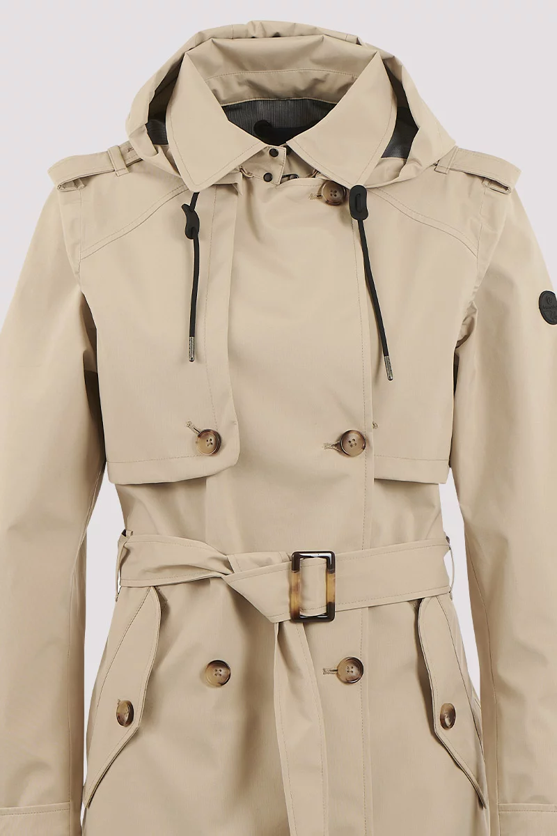 Trench long BEAUCE - polyester recyclé
