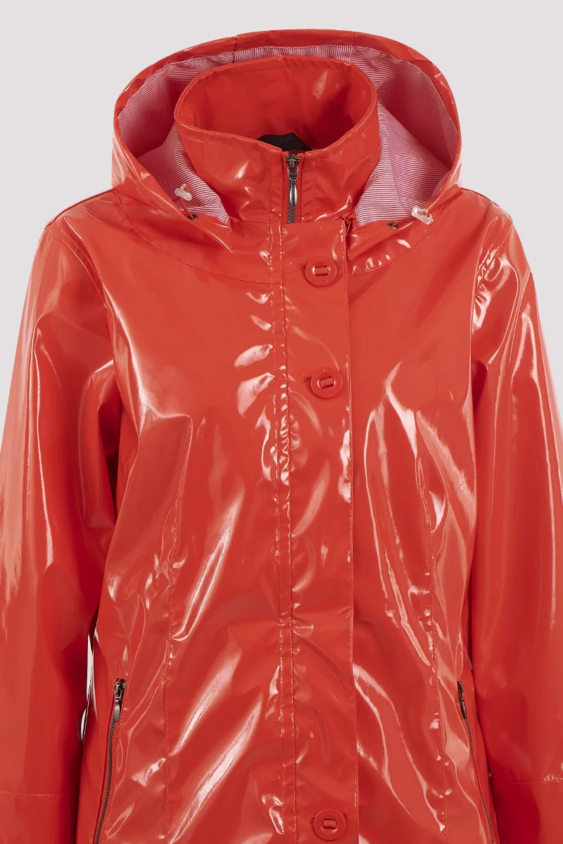 Parka longue ciré brillant BRUGES