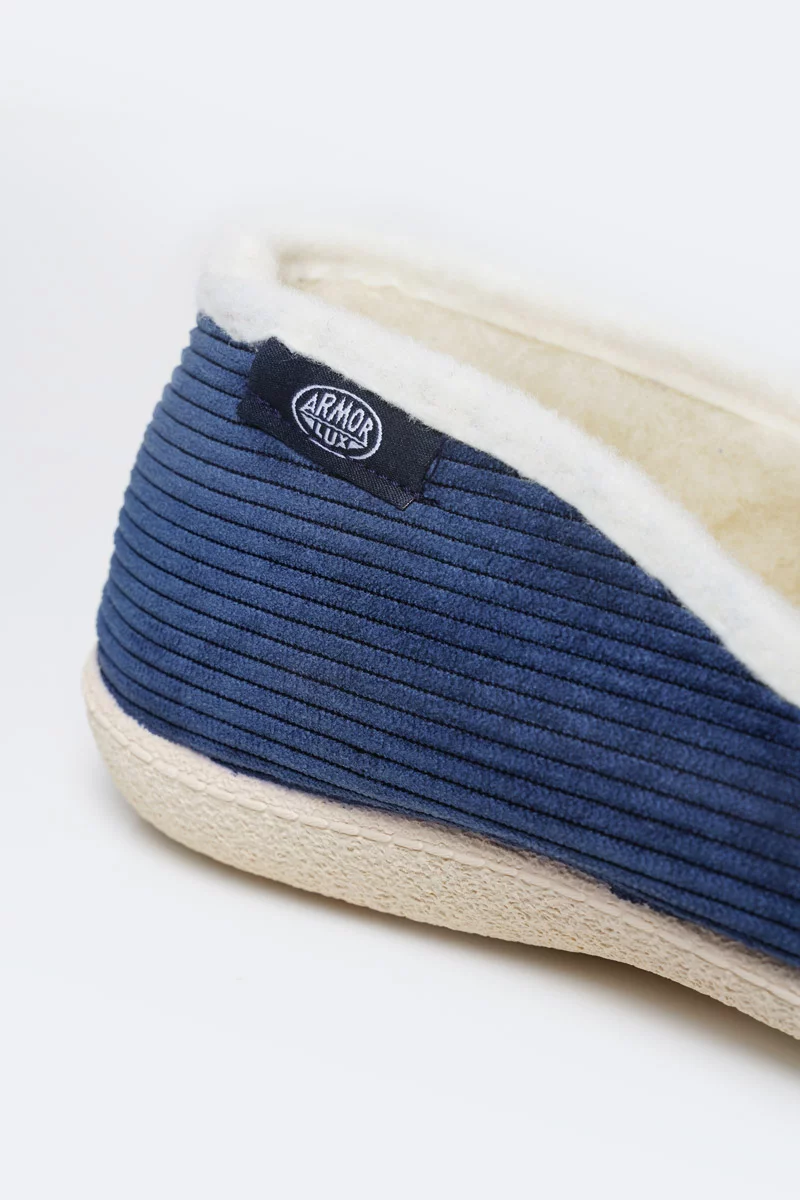 Chaussons velours - Homme | MARINE