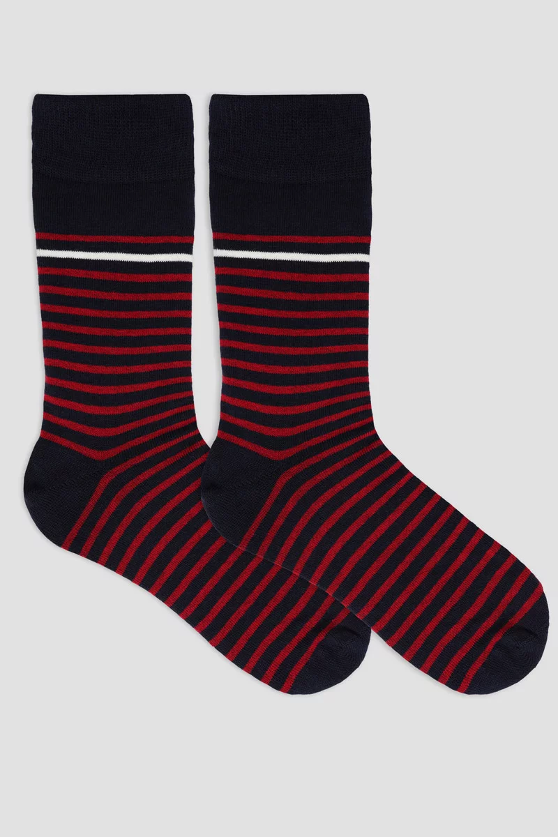 Chaussettes rayées Homme - coton