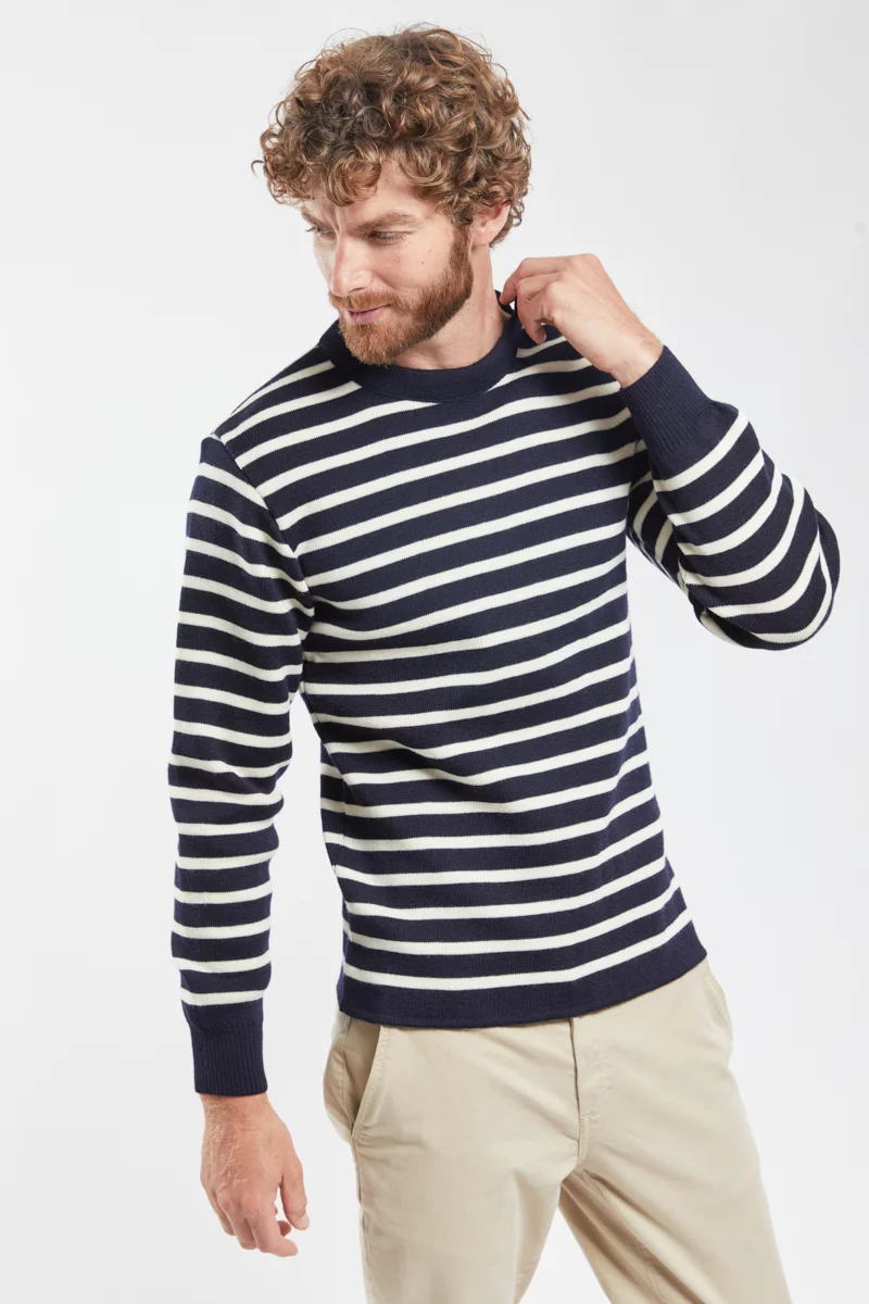 Pull marin rayé