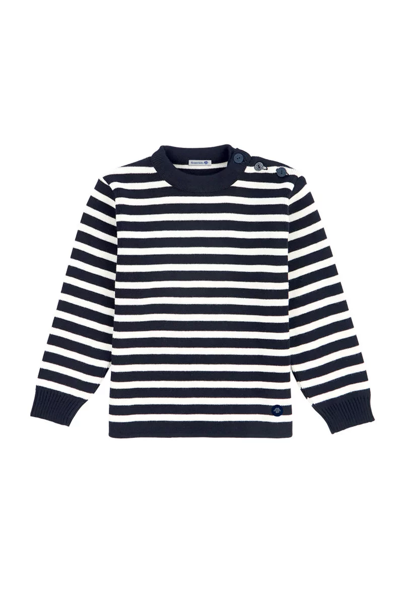 Pull marin rayé