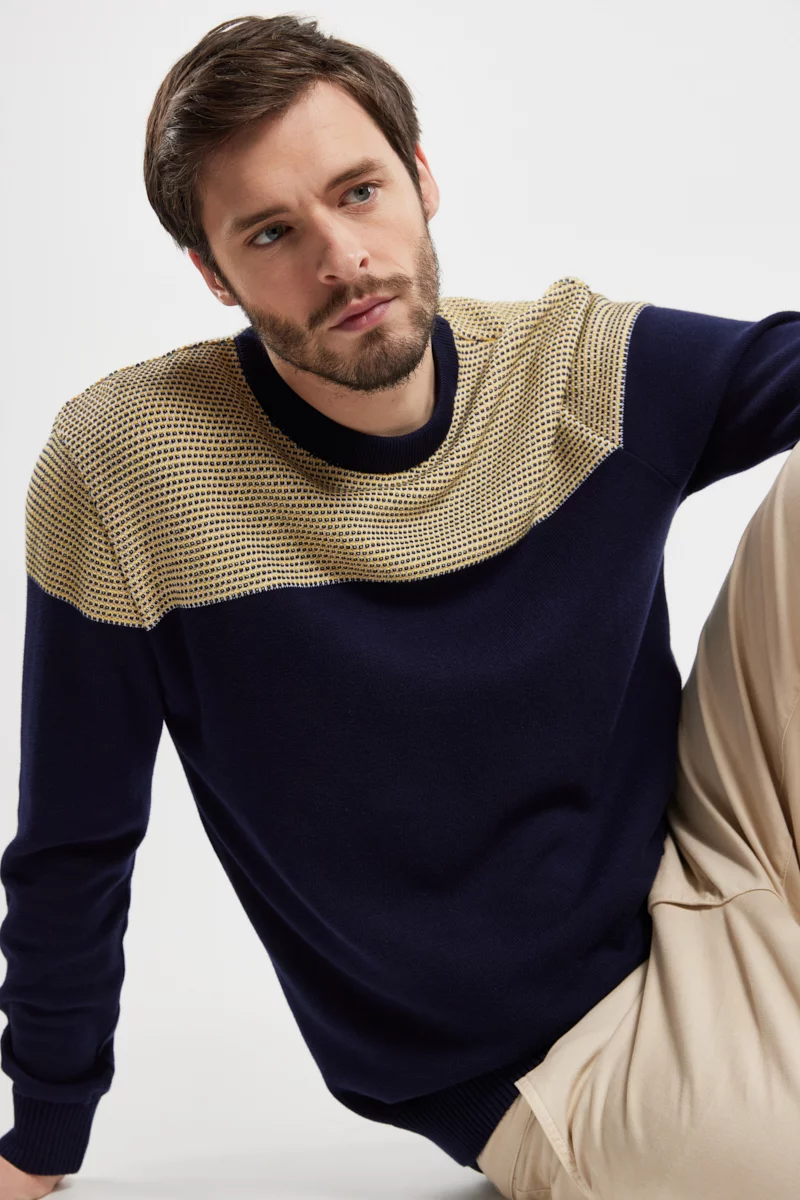 Pull avec coudières - coton