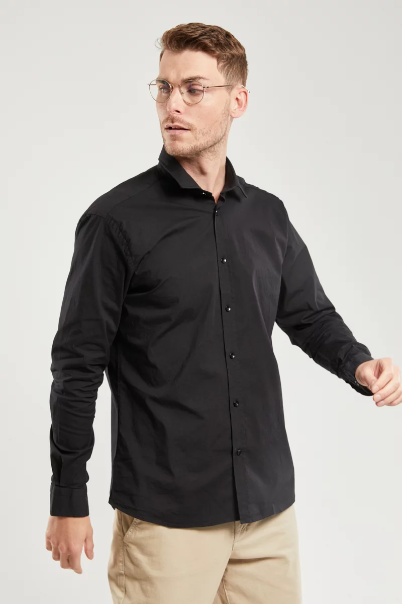 Chemise unie - coupe ajustée