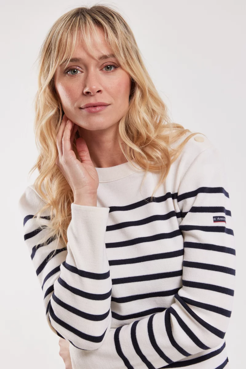 Pull marin rayé