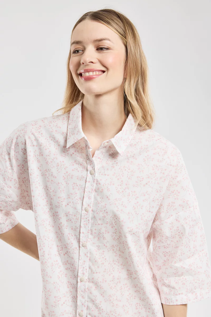 Chemise de nuit imprimée - coton