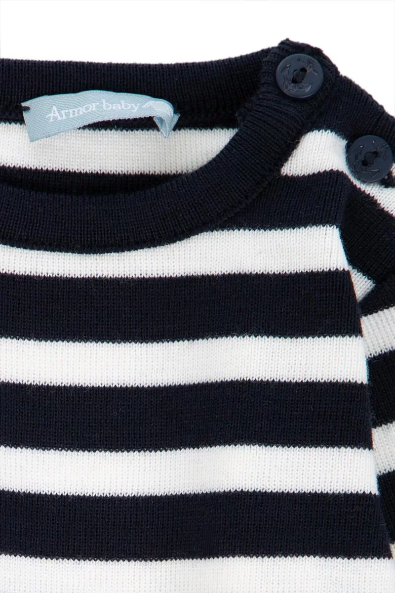 Pull marin rayé