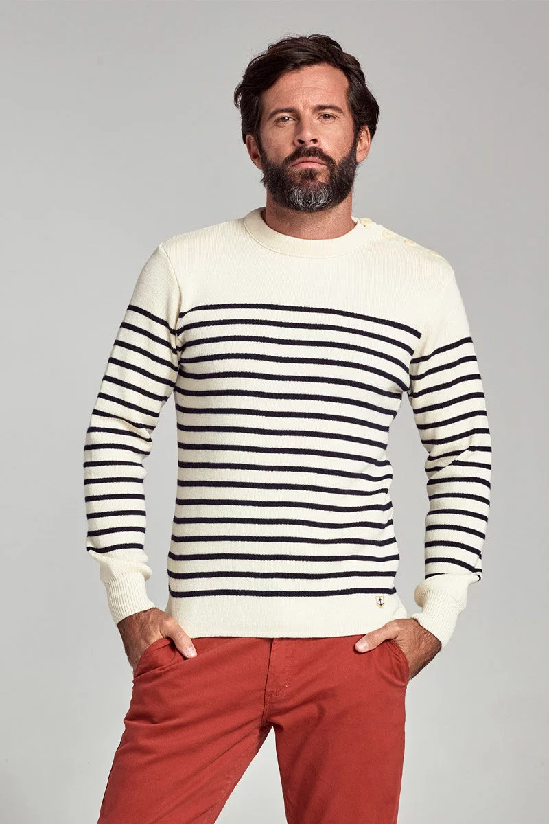 Pull marin rayé