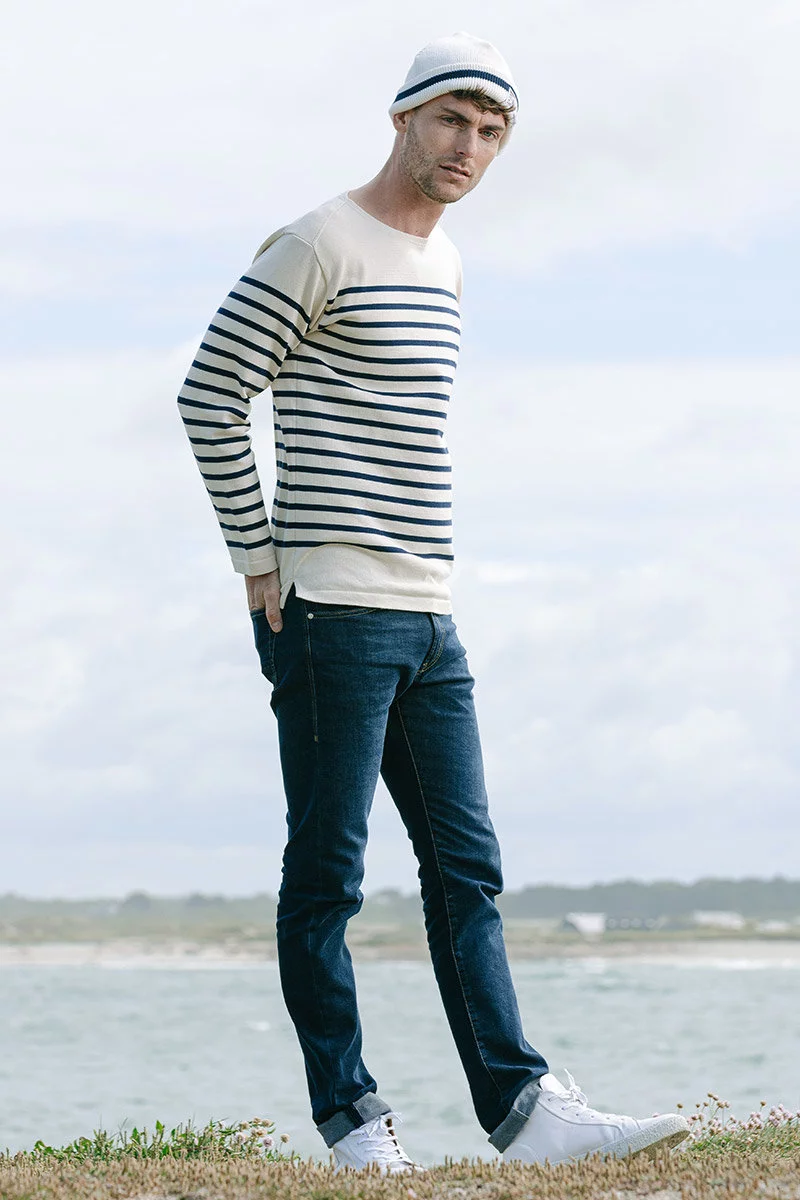 Marinière Lamaneur - Fileuse d'Arvor | Nature/Rich navy