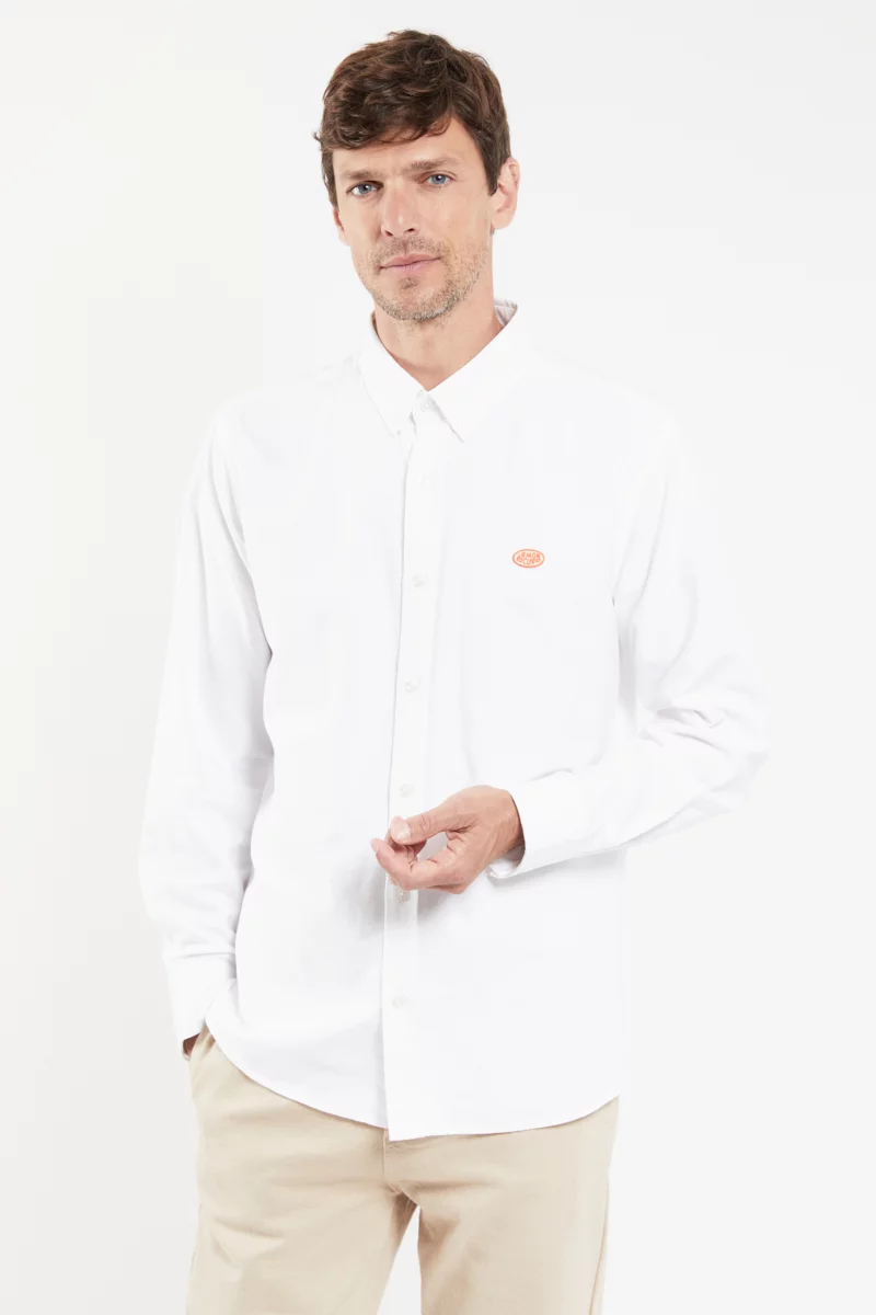 Chemise coupe droite - coton