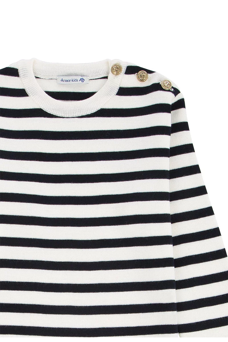 Pull marin rayé