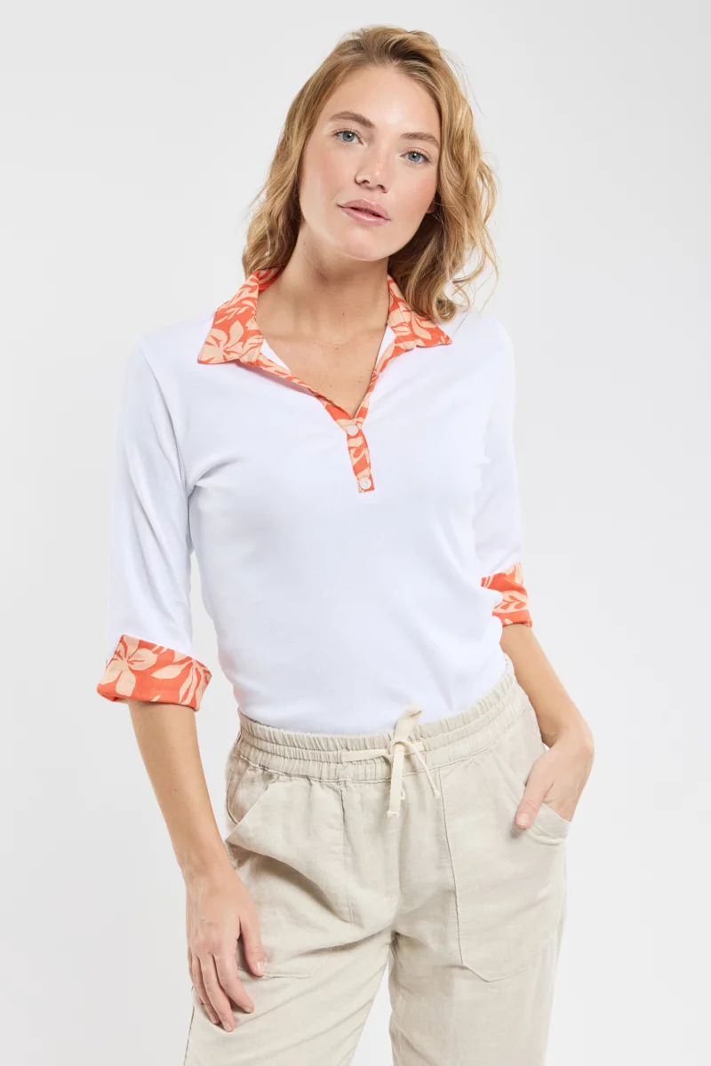 Polo détails exotiques - coton