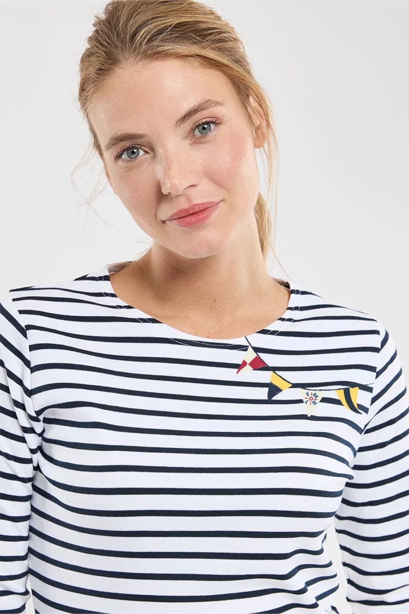 Marinière sérigraphiée - Femme