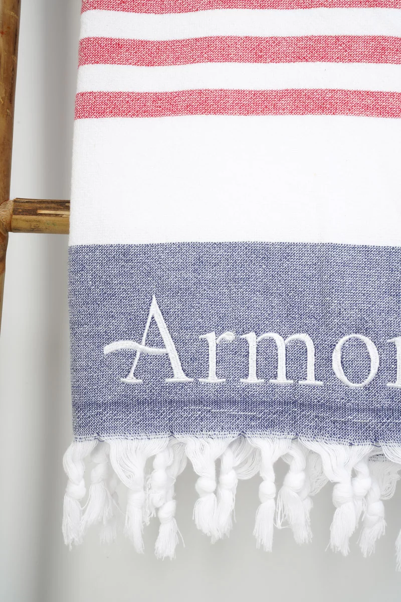 Fouta éponge 90 x 180 cm - coton