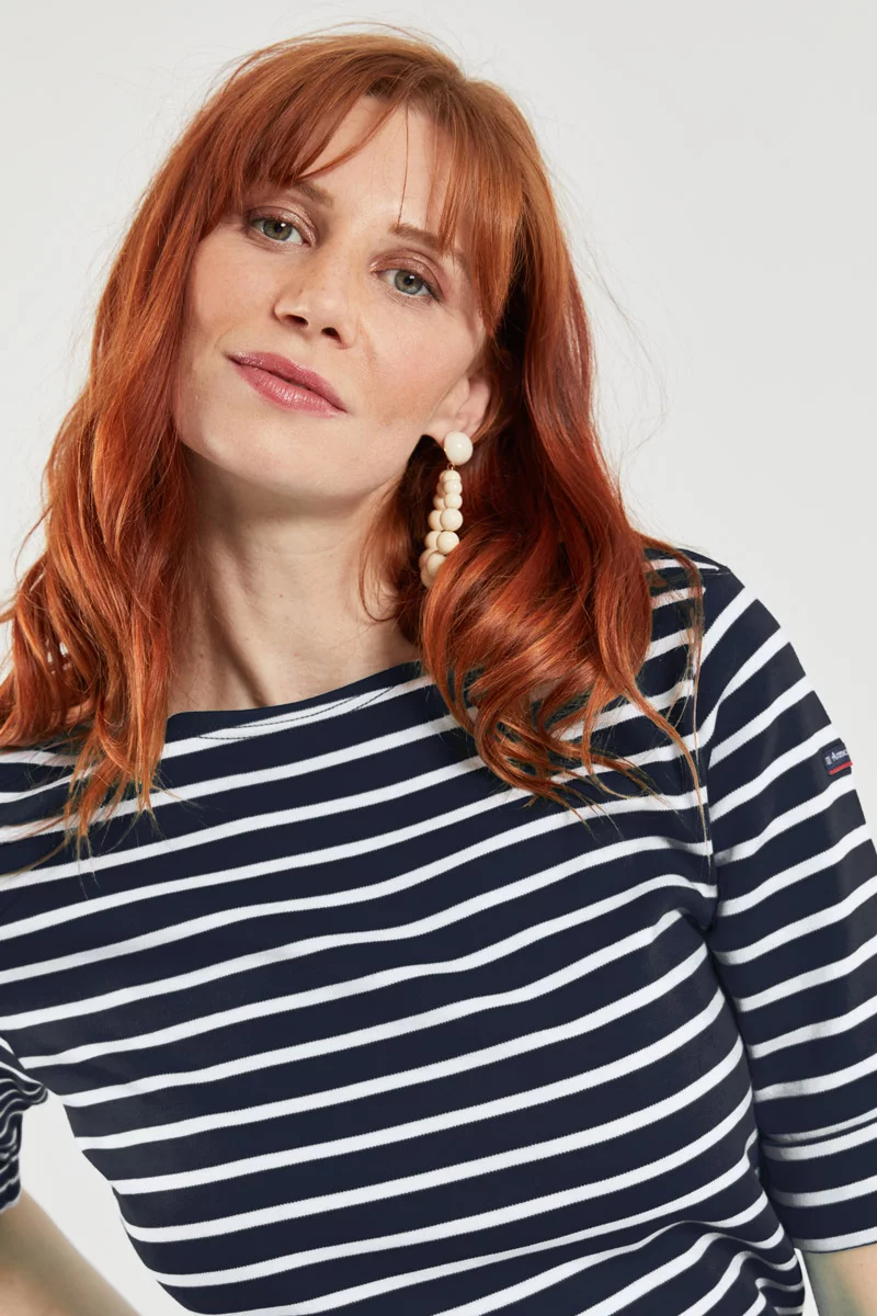 Marinière - coton épais | Rich navy/Blanc