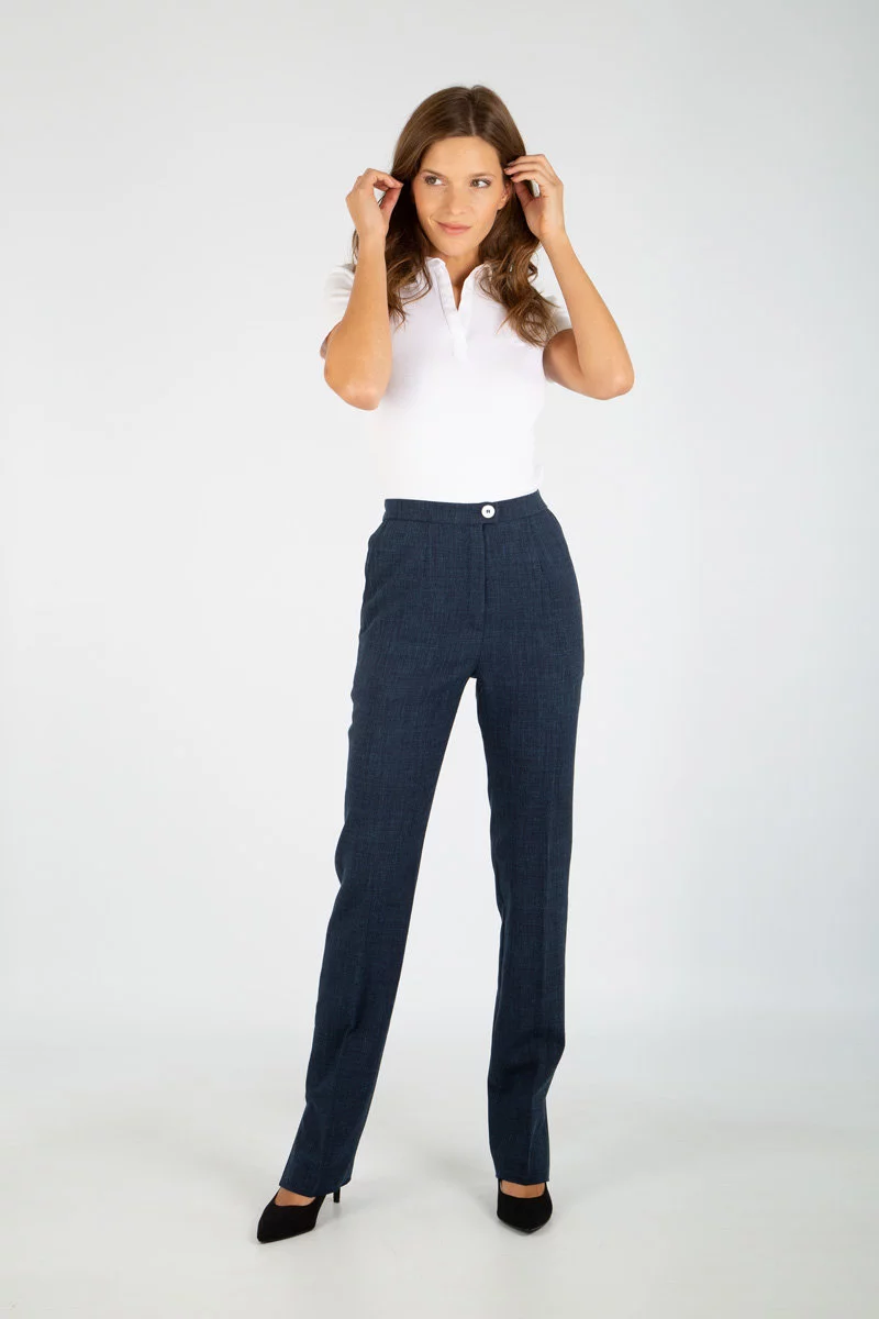Pantalon toile flammée