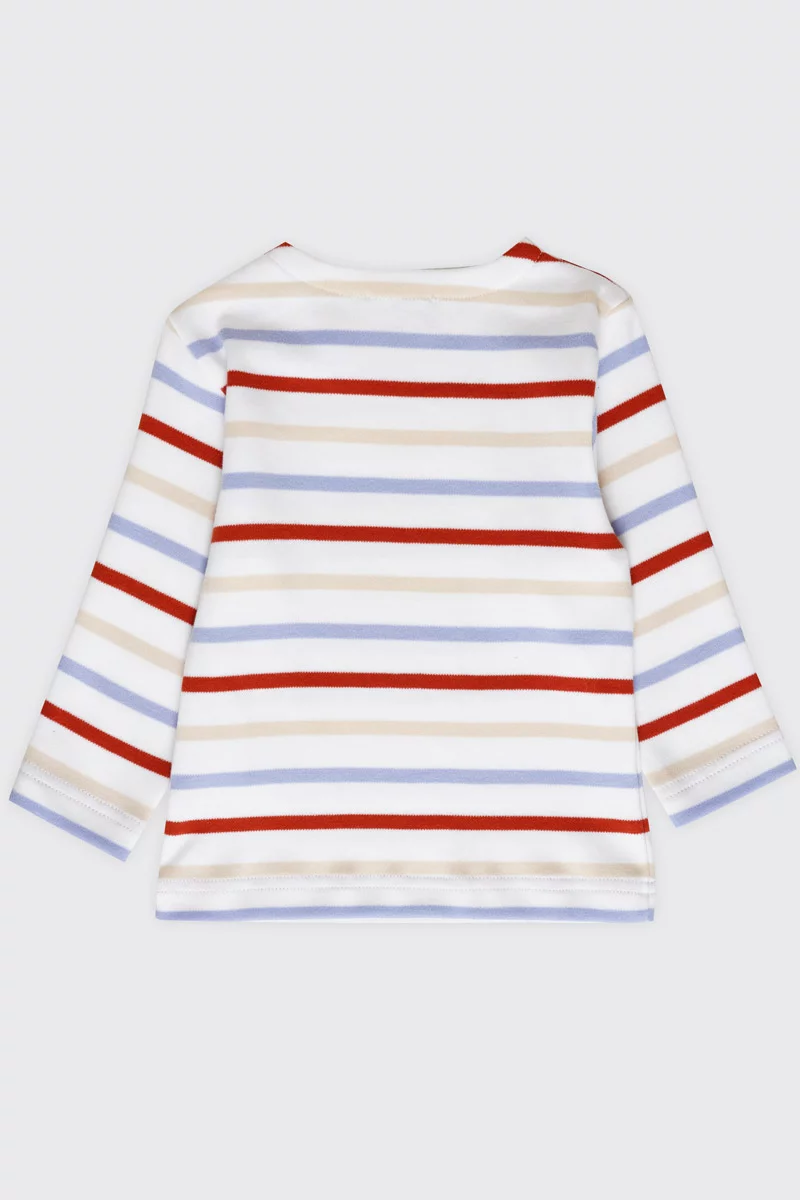 Marinière tricolore Baby - coton épais