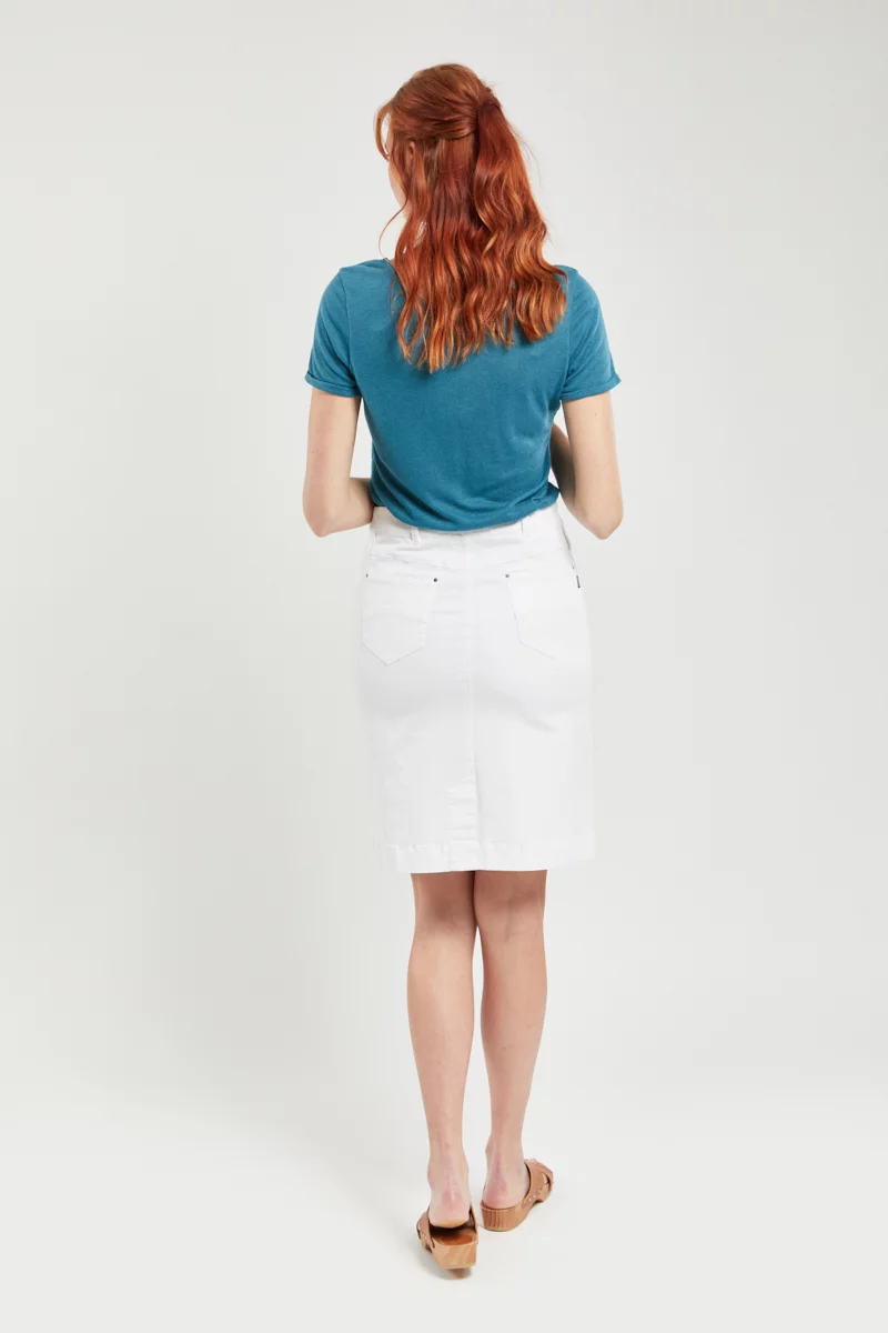 Jupe droite LADUZ | BLANC