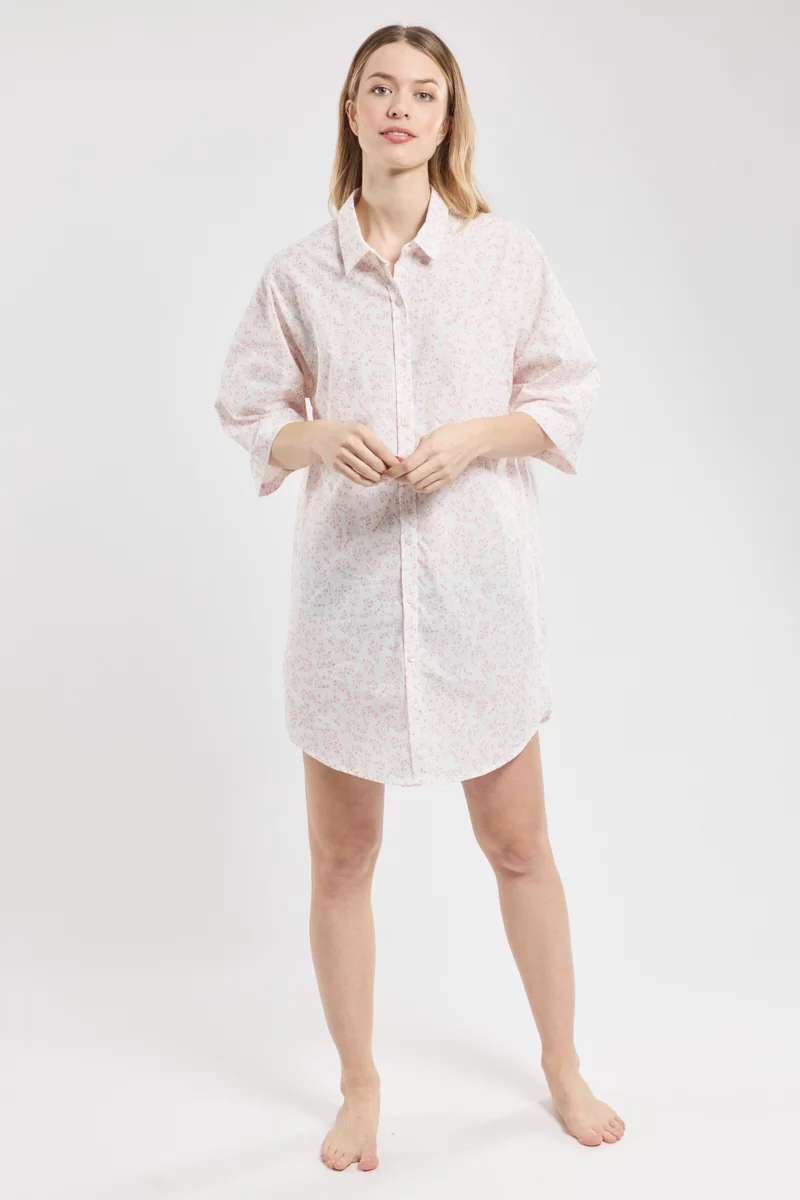 Chemise de nuit imprimée - coton