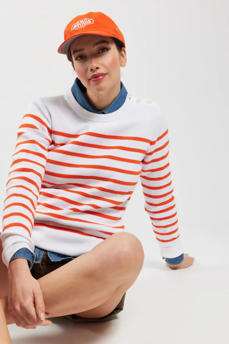Pull marin rayé
