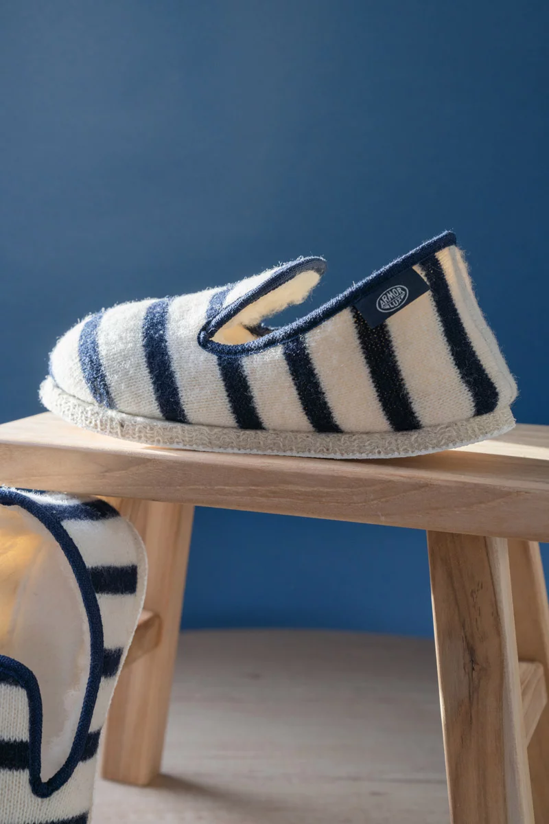 Chaussons rayés