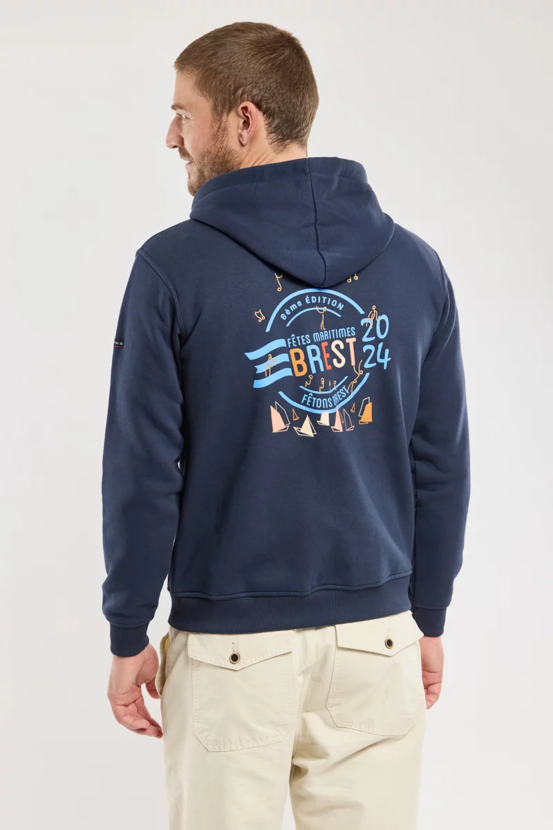 Sweat zippé - Brest 2024 | Marine deep