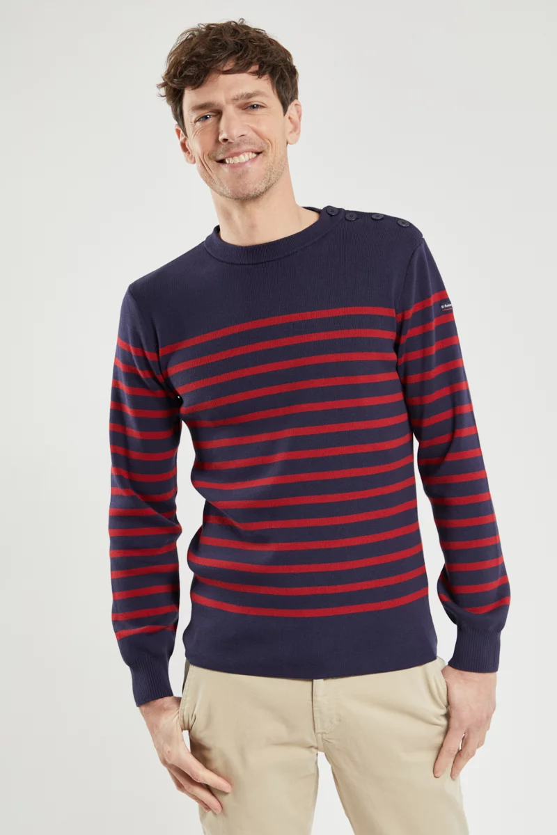 Pull marin rayé