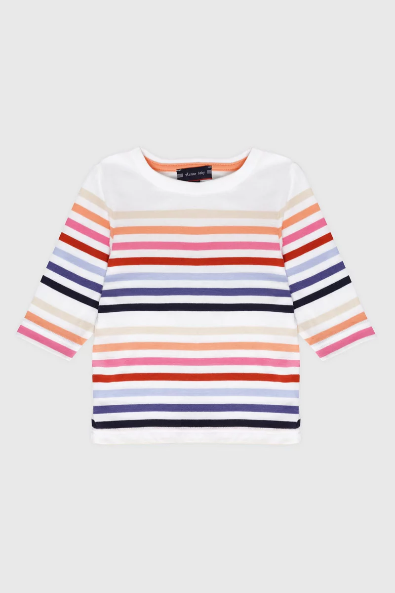 Marinière multicolore Baby- Coton