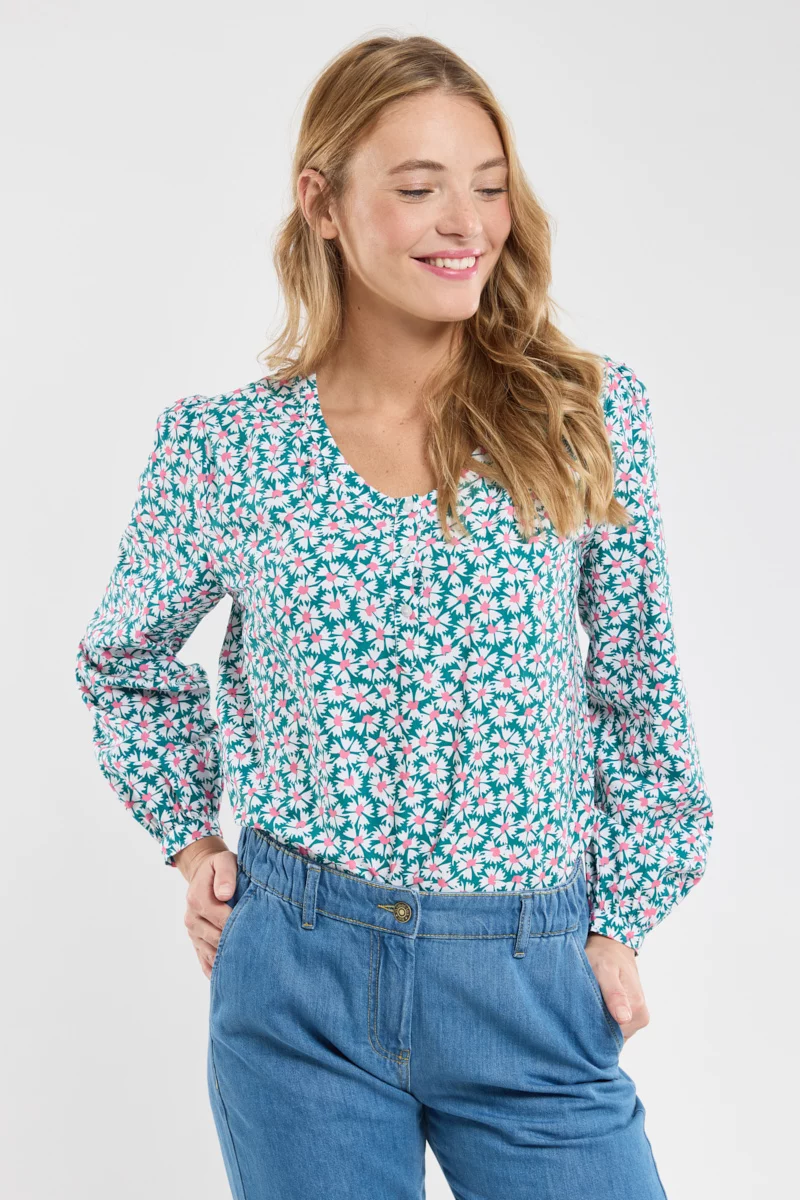 Blouse fleurie - coton