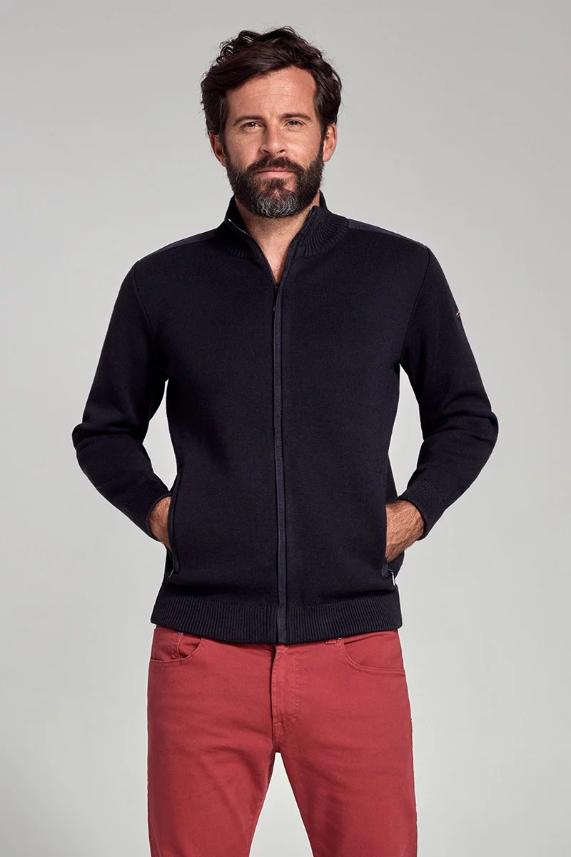 Cardigan - maille haute densité | Noir