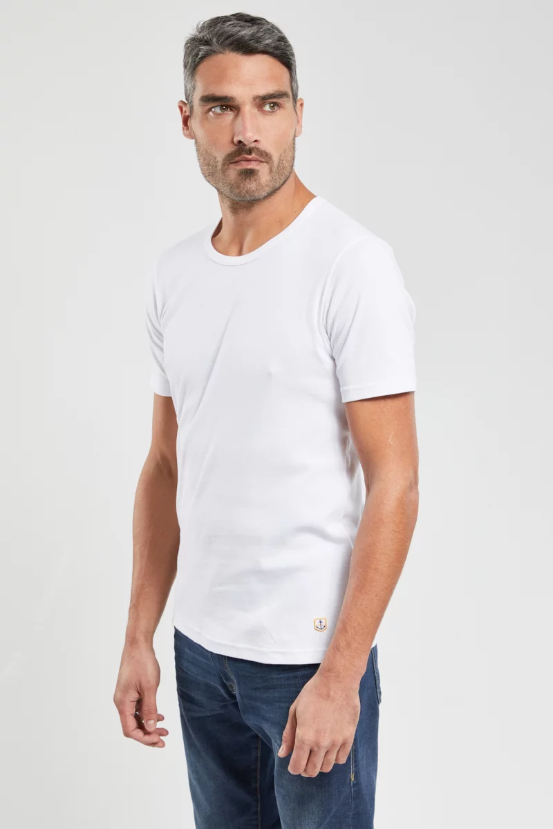 Lot de 2 T-shirts unis - coton
