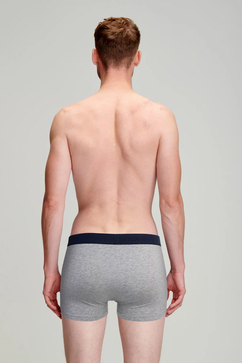 Boxer uni - coton léger biologique | Gris Chiné Médium