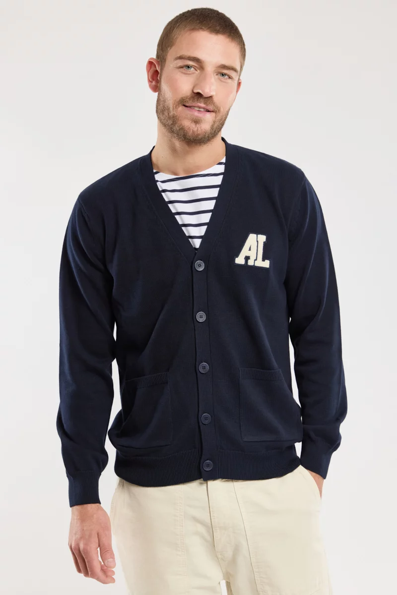 Gilet boutonné AL - coton