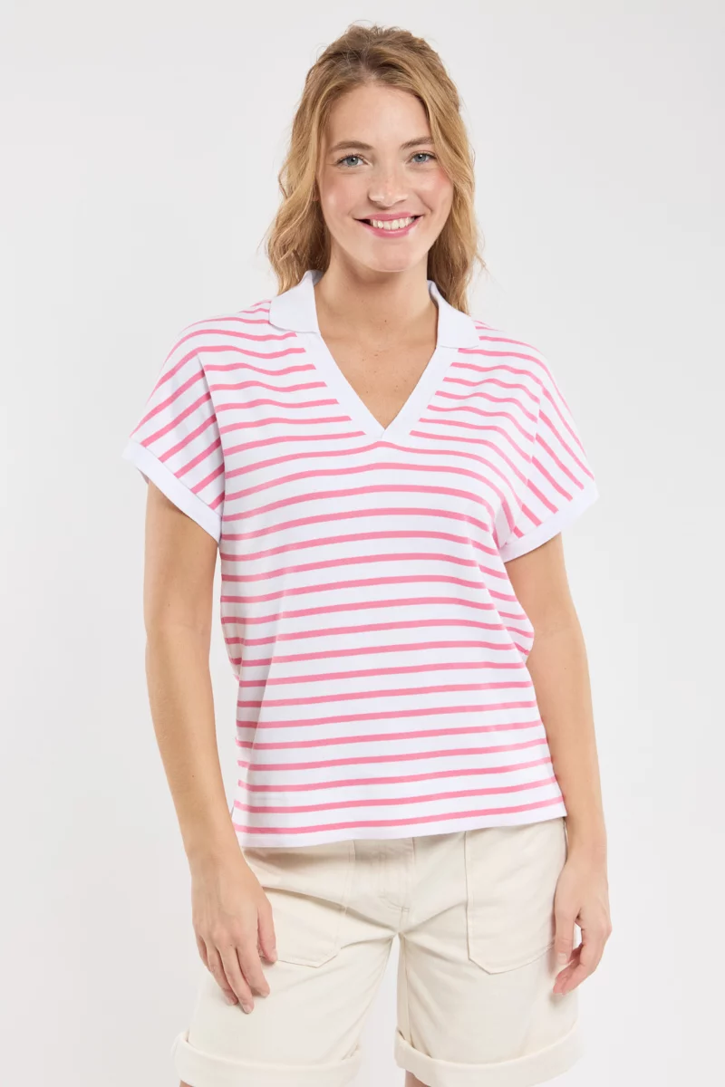 Polo manches kimono - coton léger