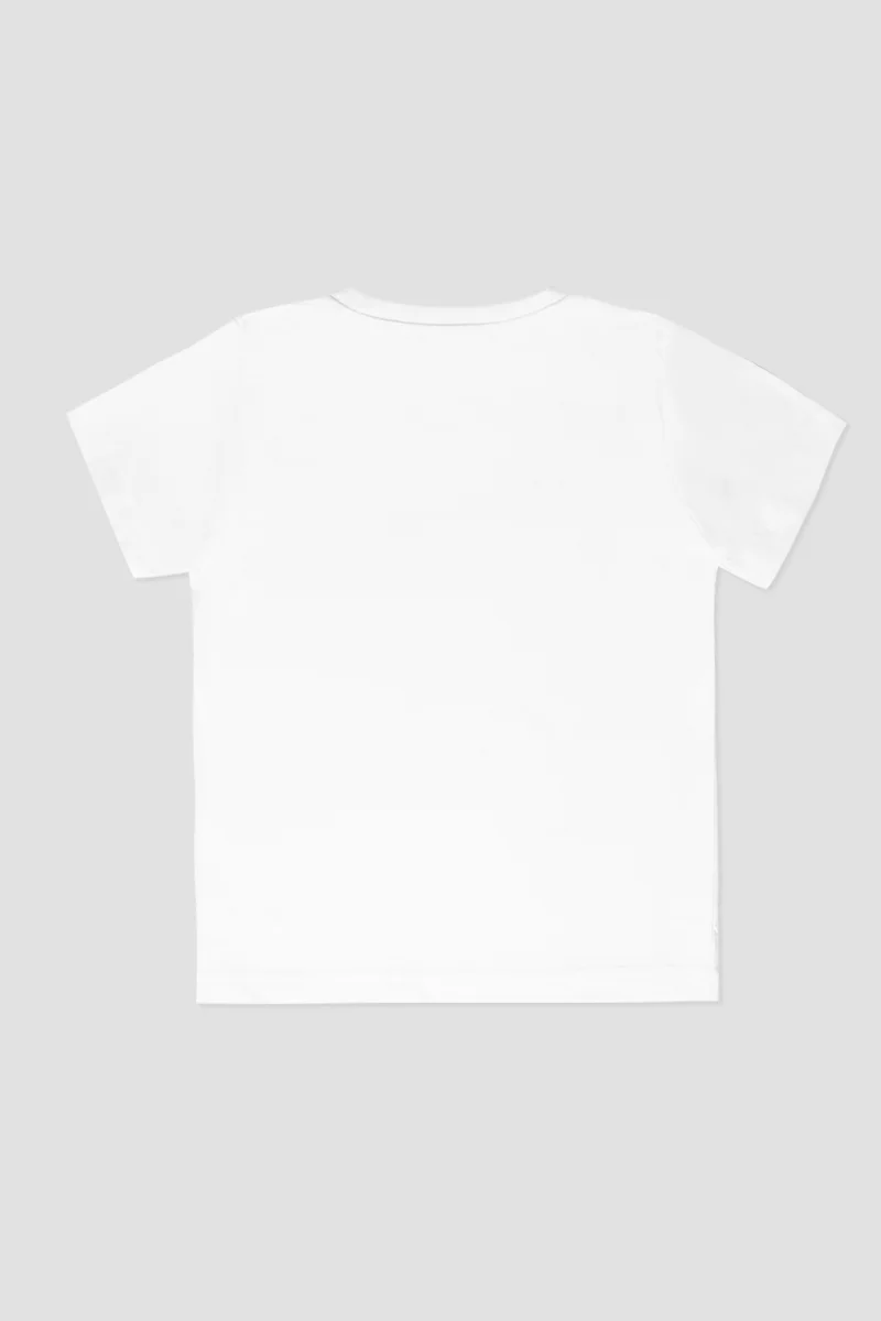 T-shirt sérigraphié Kids - Coton léger | Blanc