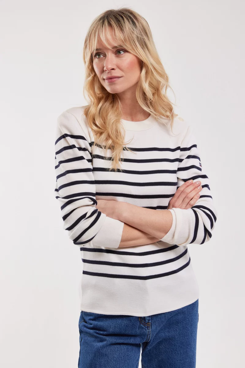 Pull marin rayé