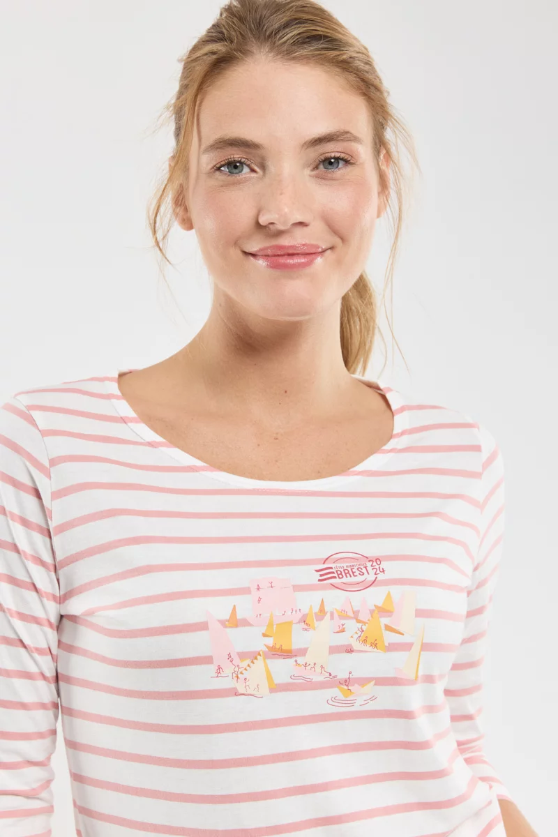 Marinière sérigraphiée - Femme | Milk/Antico