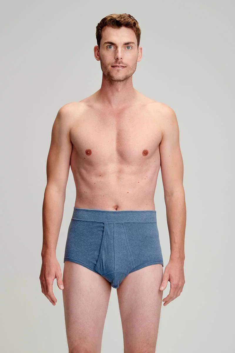 Slip ouvert taille haute - coton léger biologique
