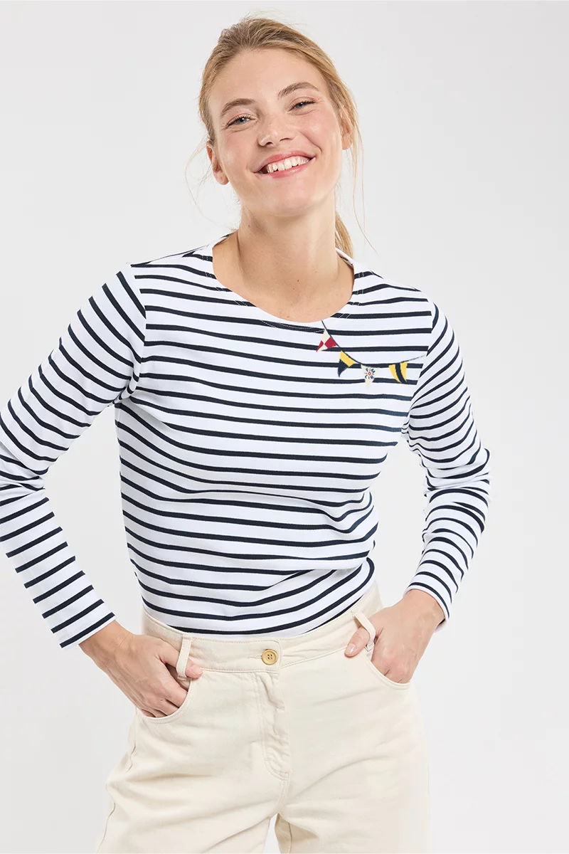 Marinière sérigraphiée - Femme