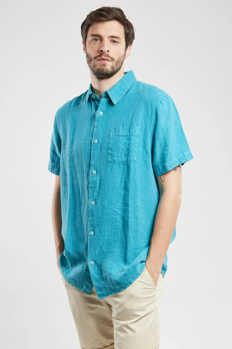 Chemise manches courtes - lin