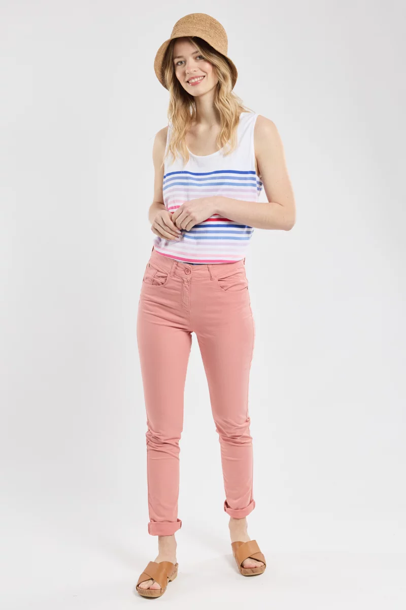 Pantalon slim - coton
