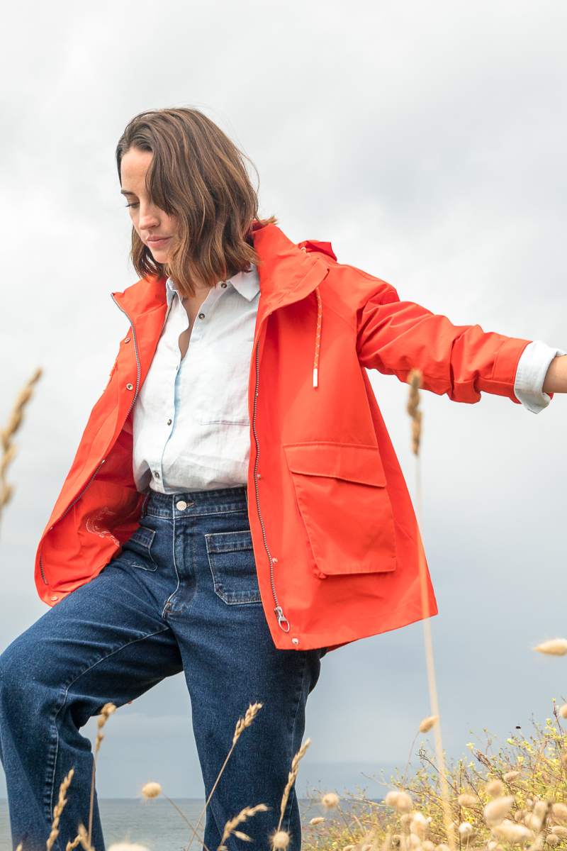 Parka courte imperméable BEGNIL | bB42 ORANGE SANGUINE