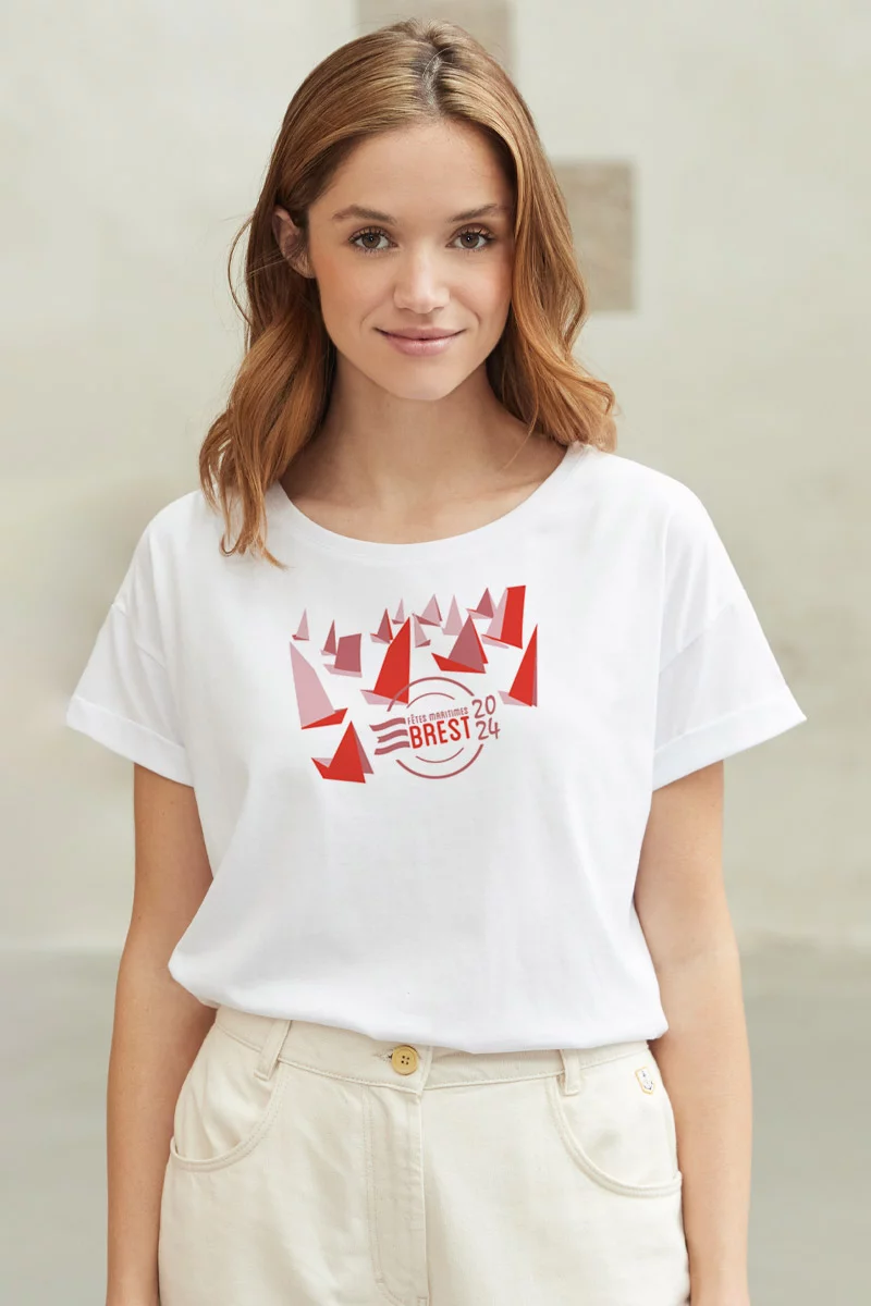 T-shirt coupe loose - Brest 2024 | Blanc