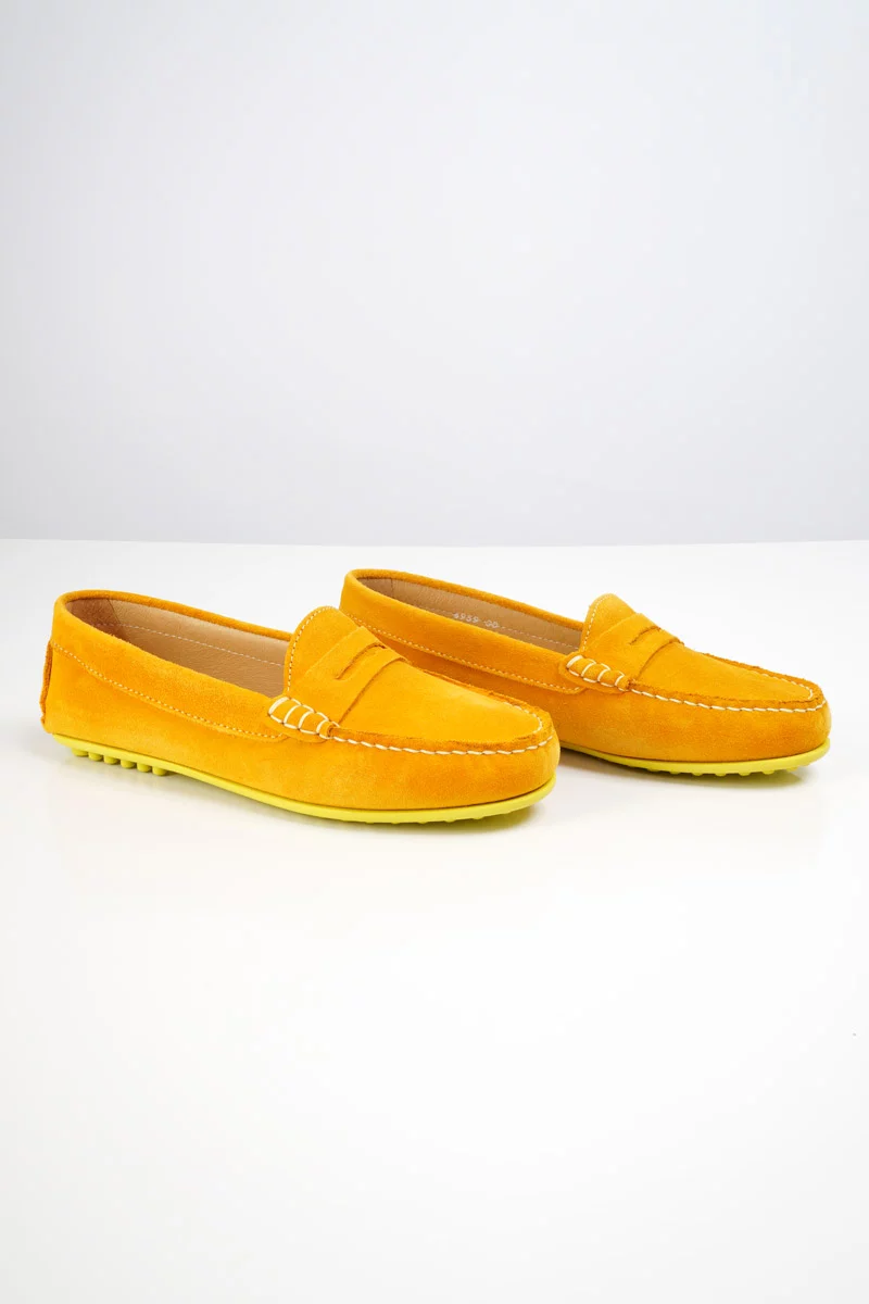 Mocassins suèdine femme - cuir